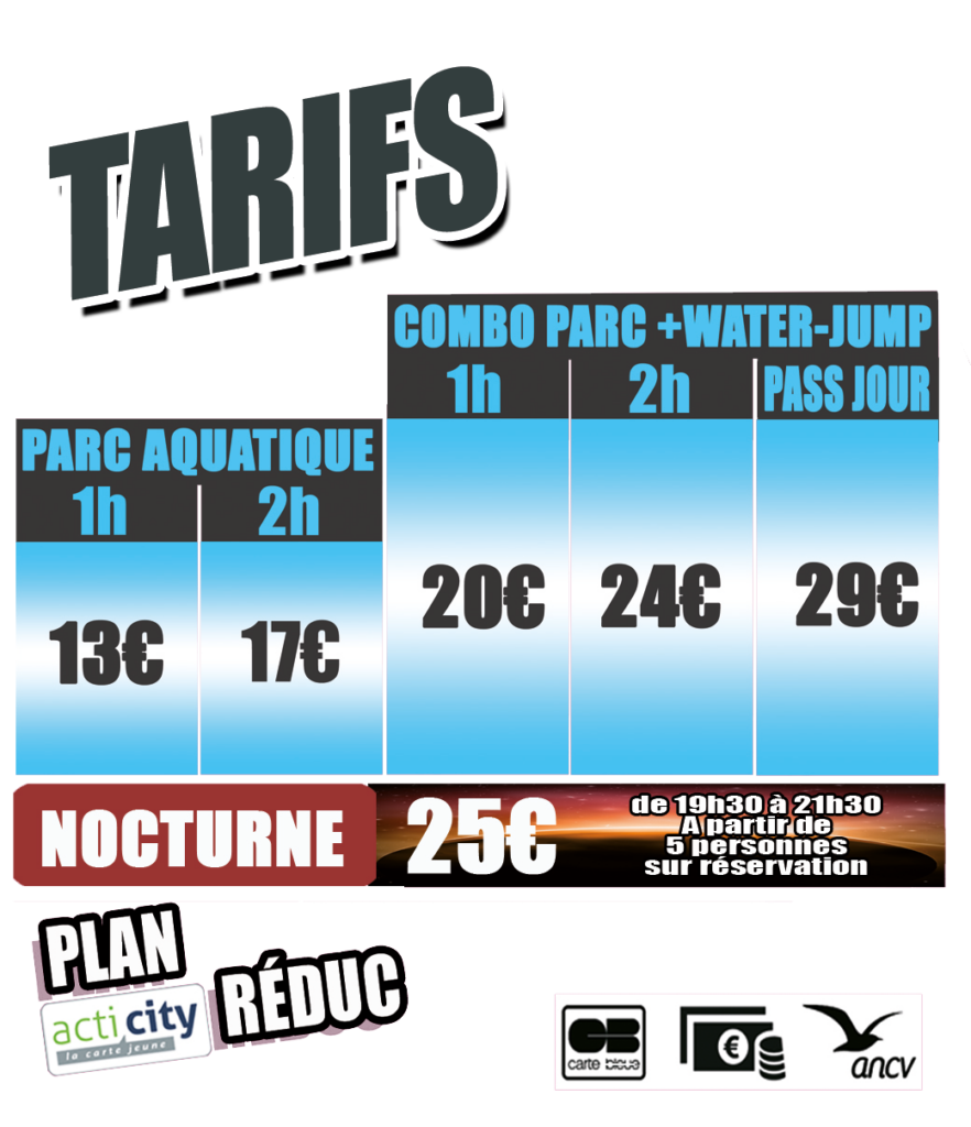 Tarifs 2026